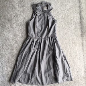 Anthropologie Gray Midi Dress